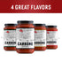 Carbone Arrabbiata Pasta Sauce | Tomato Sauce Made with Fresh & All-Natural Ingredients | Non GMO, Vegan, Gluten Free, Low Carb Pasta Sauce, 24 Fl...