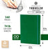 Pentalic 6" x 8" Pocket Sketchbook Traveler Journal, 160 Pages, Green...