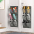 2 Pack RV Shoe Storage, 12 Large Mesh Pockets Closet Door Hanging Shoe Rack Organizer Narrow Shoe Holder, Wall Mounted Shoes Rack with Sticky Moun...
