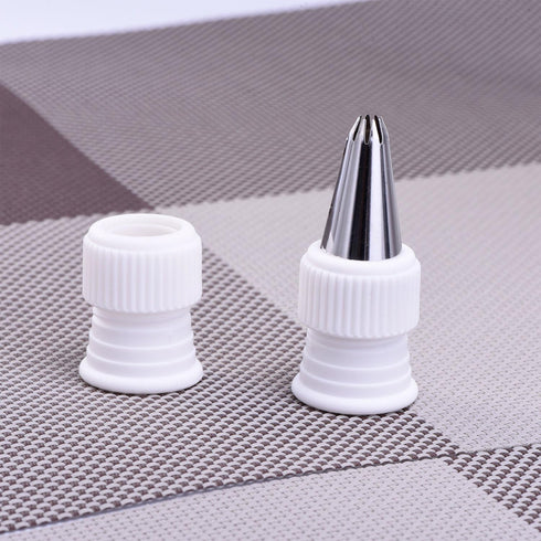 Shappy 12 Pieces Coupler Piping Bag Plastic Standard Couplers Cake Decorating Pipe Tip for Frosting Icing Nozzles (1.2 x 1 Inch)...