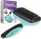 Hertzko Dog & Cat Brush, Dog Brush for Shedding, Cat & Dog Grooming, Self Cleaning Slicker Brush for Pets, Grooming Brushes for Long Short Haired ...