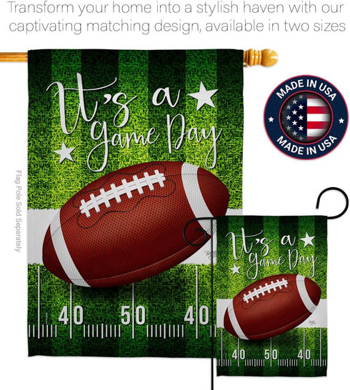 Super Bowl Decorations Football Banner NFL Game Day Flag Tapestry Sports Fans Home Decor American Gifts Team Bar Party Garden Patio Porch Small Ou...