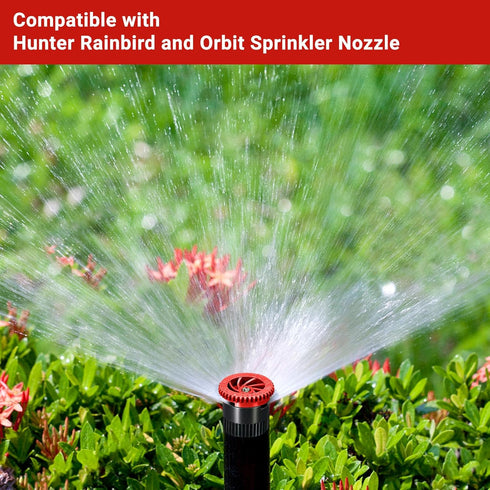 10 Pieces Variable Arc Nozzle, Replacement Pop-up Sprinkler Heads Compatible with Most of Adjustable Pop Up Sprinklers Spray Head for Garden Lawn ...