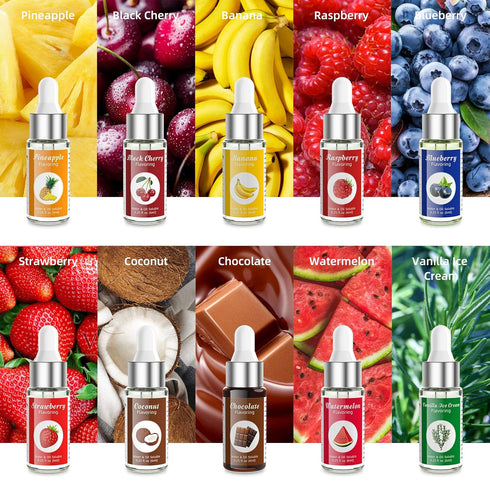 Nomeca Food Flavoring Oil Candy Flavors, Strawberry Vanilla Coconut Cherry Extracts for Baking Cooking and Lip Gloss Making - Water & Oil Soluble ...
