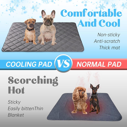 Paw Legend Dog Cooling Mat for Dogs Cat Cooling Pad for Dog Pet Cooling Mat Cooling Blanket Summer Cool Tech Fabric Washable Dog Sleeping Pad on K...