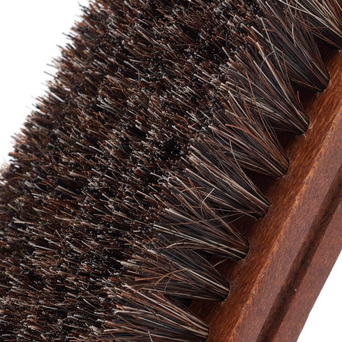 Jscarlife Polishing Shoe Shine Horsehair Deep Cleaning Brush - 100% Soft Genuine Horse Hair Bristles,Cleaning Leather Shoes Boots Or Other More Le...