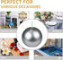 Zest Candle 12-Piece Ball Candles, 2-Inch, Metallic Silver...