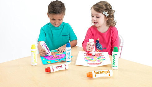 Do A Dot Art! Set of 4 Pack Rainbow Washable Dot Paint Markers for Kids and Toddlers, The Original Dot Marker...