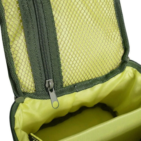 Fishing Tackle Bag Waterproof Fishing Bag Portable Fishing Reel & Gear Bag with 3 Adjustable Dividers for Spinning Baitcasting Fly Reels (Army Gre...