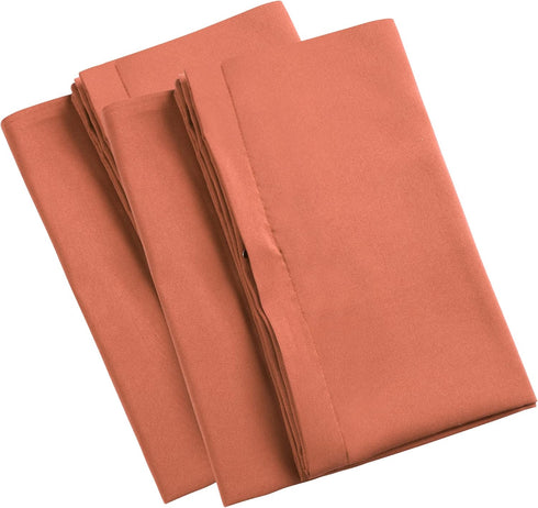 uxcell 2 Pack Pillow Cases Soft 1800 Series Microfiber Pillowcases Set with Zipper King(20"x36") Orange...