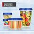 Stock Your Home 16oz Plastic Containers with Twist Top Lids (10 Pack), 2 Cup Freezer Containers with Lids for Leftover Food, Airtight Reusable Sou...