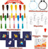 WATINC 9Pcs Jesus Embroidery Kit for Kids, DIY Keychain with Christmas Patterns Needlepoint Starter Kits, Stamped Cross Stitch Craft Supplies for ...