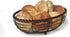 Gourmet Basics by Mikasa Rope Metal Oval Bread Basket, Black, 11-Inch -...