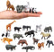Flormoon 16Pcs Mini Animals Figures, Realistic Wild Animals Toys for Cupcake Toppers, Learning Educational Toys, Birthday Party Favors Gift for Ki...