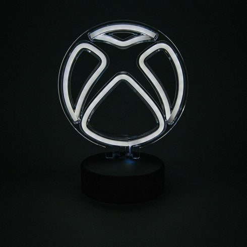 Xbox Logo White Neon Desk Lamp | Battery-Powered Mood Light For Table, Shelf | 9 Inches Tall...