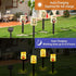 Solar 4PCS Christmas Decorative Lights Candle Lights Flickering Flameless LED Lights Outdoor Waterproof Xmas Decorations for Garden...