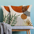 Boho Mid Century Pillow Covers 18x18 Set of 2,Orange Gold Throw Pillowcase Geometric Aesthetic Sunset Outdoor farmhouse Cushion Cover for Sofa Cou...