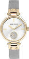 Anne Klein Women's Premium Crystal Accented Mesh Bracelet Watch...