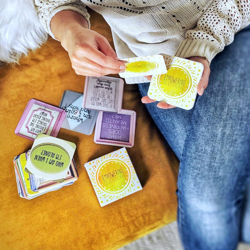 Empowering Questions Cards - 52 Self Care Cards for Mindfulness & Meditation, Writing, or Any Other Process You Choose - The Original Deck...