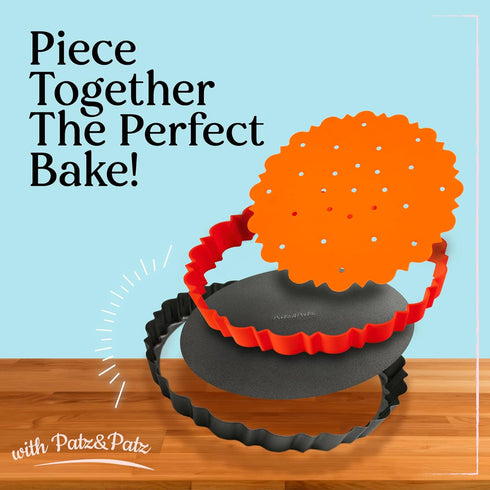 Patz&Patz PressPerfect Silicone Pie Weight – Pie Weights for Blind Baking – for Pies, Tarts, Quiches – Food-Safe, Easy to Clean – Designed Exclusi...