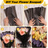 ROADPLUM 20 Sheet Black Flower Wrapping Paper, Bouquet Wrapping Paper with 12 Butterflies and 1 Ribbon for Diy Bouquet, Flower Paper Wrap Kit for ...