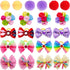 100pcs Dog Hair Bows, Bulk Pet Small Dog Bows Girl with Rubber Bands, Tiny Dog Hair Grooming Bows, Mix Dainty Puppy Dog Bows, Handmade Yorkie Dog ...