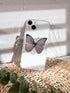 Green Nature Butterfly Phone Grip Stand, Cute Butterfly Cell Phone Holder,Collapsible Phone Charms Accessory,Expanding Kickstand Phone Grip with I...