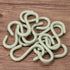 Mini Skater 2.5" S Shape Hooks, 10Pcs Light Green Plastic, Rust Resistant, Heavy Duty, Kitchen, Bathroom, Closet, Storage Room, Garage, Workshop, ...