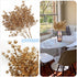 Christmas Artificial Flowers, Golden Baby Breath Gypsophila Plastic Plant Fake Plants for Wedding Bridal Bouquet Party Indoor DIY Home Office Tabl...