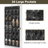 Over The Door Shoe Organizer - Space Saving Shoe Rack for Closet Door with 24 Pockets and Hook, Shoe Holder Back of Door Organizers for Shoes, Han...