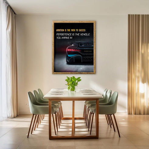 Posterizer 1 pcs-daily reminder- Ambition is the path to success-Motivational & Inspirational Art-Workplace & Office Art-Decor for Home & Office- ...