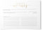 50 Gold Foil Mr & Mrs Newlywed Recipe Cards from, 4x6 inches, Double-Sided...