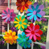 10 inch Giant 3D Rainbow Paper Flower with Stickers for Flower Wall Stickers Room Decor Kids Nursery Classroom Wedding Backdrop Pack of 7 (Rainbow...