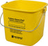 San Jamar Kleen-Pail® Plastic Cleaning Bucket 6 Quarts Yellow...