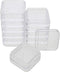 The Beadsmith Personality Case – 2 Clear Square Stacker Jar Set – Each Stack Measures 1.25 x 2.3 inches - Total 10 Jars and 2 lids, for Storage of...