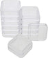 The Beadsmith Personality Case – 2 Clear Square Stacker Jar Set – Each Stack Measures 1.25 x 2.3 inches - Total 10 Jars and 2 lids, for Storage of...