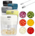 Real Simple Electric Mini Food Processor | Great for Garlic, Onion, Ginger, Jalapeño, Mini Chopper for Quick Food Prep Station | Portable USB Char...