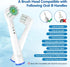 Compitable with Oral B Replacement Brush Heads for Electric Toothbrush Heads Replacement Ultra Soft Bristle for Sensitive Gum Care Toothbrush Head...