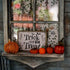 Halloween Stencils for Painting on Wood Walls Crafts Canvas, Reusable Happy Halloween/Trick or Treat/Spider Web/Skull/Bats/Cat/Ghost Painting Sten...