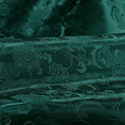 Green Satin Fabric by The Yard - 1 Yard 60 Inch Wide Satin Jacquard Fabric Silky Smooth Satin for DIY Crafts and Clothing Making...