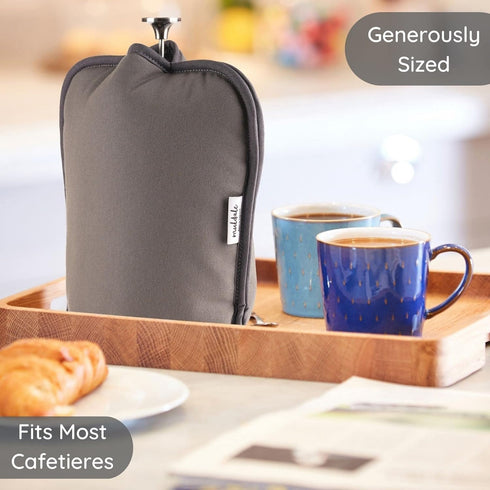 Muldale French Press Cozy Cover - Designed to Keep your Coffee Pot Insulated - Easy to Use Coffee Warmer Koozie Jacket - Cafetiere Cosy Accessorie...