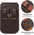 Genuine Leather Phone Holster with Belt Clip | Cell Phone Pouch for iPhone and Smartphone | Cell Phone Holsters Holders | Belt Phone Holder | Cell...