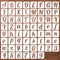 2 Inch Letter Stencils for Painting on Wood, 62 Pcs Calligraphy Alphabet Numbers Stencils for Crafts, Reusable Cursive Lettering Stencil Drawing T...