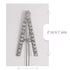 Spinningdaisy Bold Crystal Initial Gleam Hair Pin A Silver...