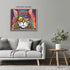 Posterizer 1 pcs- psychedelic funky hippie colorful cat 1-Abstract & Modern Art-Fantasy & Fiction Art- Living Room Bedroom Decor- unframed wall ar...