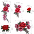BronaGrand 10 Pieces 5 Pairs Embroidered Patches Rose Flower Sew on Patch Applique for DIY Clothing, Jeans,Sewing...