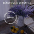Butterfly Craze Lifelike Artificial Lavender Plants - Perfect for Crafting, Home Decor, and Weddings, Pair with Fake/Dried Flowers Like Purple Ros...