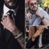 HANPABUM 18pcs Braided Leather Bracelets for Men Women Woven Cuff Wrap Bracelet Wood Beads Ethnic Tribal Bracelets Adjustable...