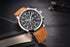 BENYAR - Stylish Wrist Watch for Men, Genuine Leather Strap Watches, Perfect Quartz Movement, Waterproof and Scratch Resistant, Analog Chronograph...