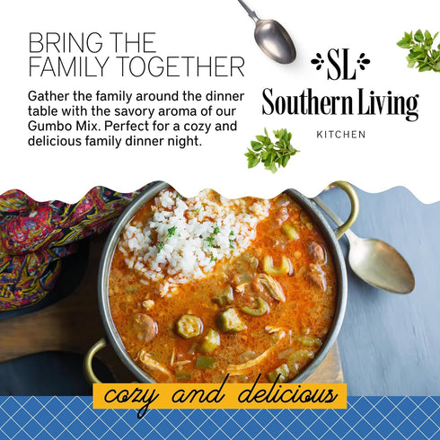 Southern Living Gumbo Seasoning Mix, Fresh Ingredients, Soup Mix, Family Dinner, Gumbo Casserole, Gumbo Soup, Authentic Cajun Gumbo Base, 2 Season...